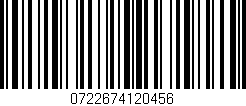 Código de barras (EAN, GTIN, SKU, ISBN): '0722674120456'