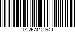 Código de barras (EAN, GTIN, SKU, ISBN): '0722674120548'