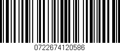 Código de barras (EAN, GTIN, SKU, ISBN): '0722674120586'