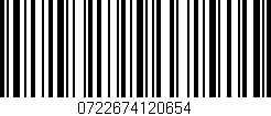 Código de barras (EAN, GTIN, SKU, ISBN): '0722674120654'