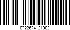 Código de barras (EAN, GTIN, SKU, ISBN): '0722674121002'