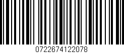 Código de barras (EAN, GTIN, SKU, ISBN): '0722674122078'