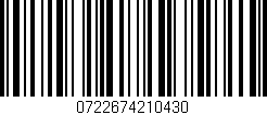 Código de barras (EAN, GTIN, SKU, ISBN): '0722674210430'