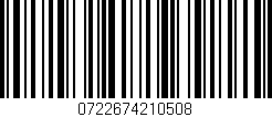 Código de barras (EAN, GTIN, SKU, ISBN): '0722674210508'