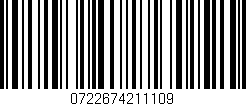 Código de barras (EAN, GTIN, SKU, ISBN): '0722674211109'