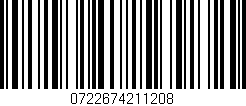 Código de barras (EAN, GTIN, SKU, ISBN): '0722674211208'