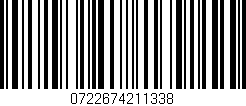 Código de barras (EAN, GTIN, SKU, ISBN): '0722674211338'