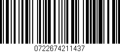 Código de barras (EAN, GTIN, SKU, ISBN): '0722674211437'