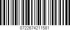 Código de barras (EAN, GTIN, SKU, ISBN): '0722674211581'