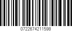 Código de barras (EAN, GTIN, SKU, ISBN): '0722674211598'