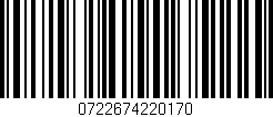 Código de barras (EAN, GTIN, SKU, ISBN): '0722674220170'