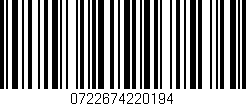 Código de barras (EAN, GTIN, SKU, ISBN): '0722674220194'