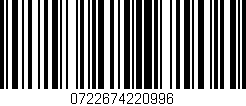 Código de barras (EAN, GTIN, SKU, ISBN): '0722674220996'