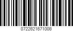 Código de barras (EAN, GTIN, SKU, ISBN): '0722821671008'