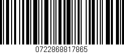 Código de barras (EAN, GTIN, SKU, ISBN): '0722868817865'