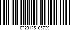 Código de barras (EAN, GTIN, SKU, ISBN): '0723175185739'