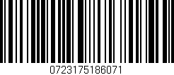Código de barras (EAN, GTIN, SKU, ISBN): '0723175186071'
