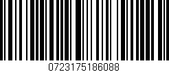 Código de barras (EAN, GTIN, SKU, ISBN): '0723175186088'