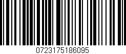 Código de barras (EAN, GTIN, SKU, ISBN): '0723175186095'
