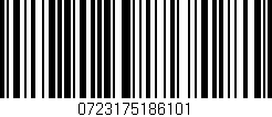 Código de barras (EAN, GTIN, SKU, ISBN): '0723175186101'