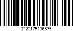 Código de barras (EAN, GTIN, SKU, ISBN): '0723175186675'