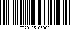 Código de barras (EAN, GTIN, SKU, ISBN): '0723175186989'