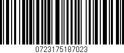 Código de barras (EAN, GTIN, SKU, ISBN): '0723175187023'
