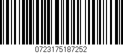 Código de barras (EAN, GTIN, SKU, ISBN): '0723175187252'