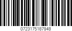 Código de barras (EAN, GTIN, SKU, ISBN): '0723175187948'