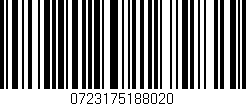 Código de barras (EAN, GTIN, SKU, ISBN): '0723175188020'