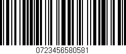 Código de barras (EAN, GTIN, SKU, ISBN): '0723456580581'
