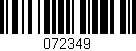 Código de barras (EAN, GTIN, SKU, ISBN): '072349'