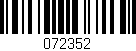 Código de barras (EAN, GTIN, SKU, ISBN): '072352'