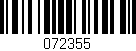 Código de barras (EAN, GTIN, SKU, ISBN): '072355'