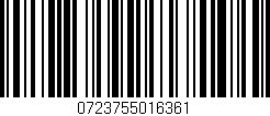 Código de barras (EAN, GTIN, SKU, ISBN): '0723755016361'