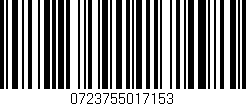 Código de barras (EAN, GTIN, SKU, ISBN): '0723755017153'