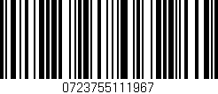 Código de barras (EAN, GTIN, SKU, ISBN): '0723755111967'