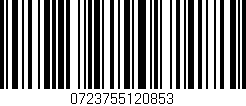 Código de barras (EAN, GTIN, SKU, ISBN): '0723755120853'