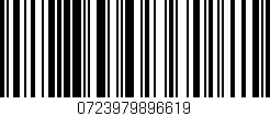 Código de barras (EAN, GTIN, SKU, ISBN): '0723979896619'