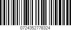 Código de barras (EAN, GTIN, SKU, ISBN): '0724352778324'