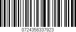 Código de barras (EAN, GTIN, SKU, ISBN): '0724356337923'