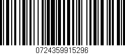 Código de barras (EAN, GTIN, SKU, ISBN): '0724359915296'