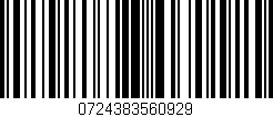 Código de barras (EAN, GTIN, SKU, ISBN): '0724383560929'