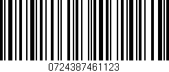 Código de barras (EAN, GTIN, SKU, ISBN): '0724387461123'