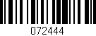 Código de barras (EAN, GTIN, SKU, ISBN): '072444'