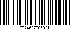 Código de barras (EAN, GTIN, SKU, ISBN): '0724627205821'