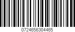Código de barras (EAN, GTIN, SKU, ISBN): '0724656304465'