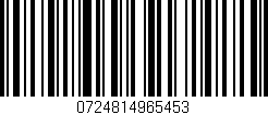 Código de barras (EAN, GTIN, SKU, ISBN): '0724814965453'