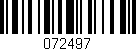 Código de barras (EAN, GTIN, SKU, ISBN): '072497'