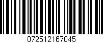 Código de barras (EAN, GTIN, SKU, ISBN): '072512167045'